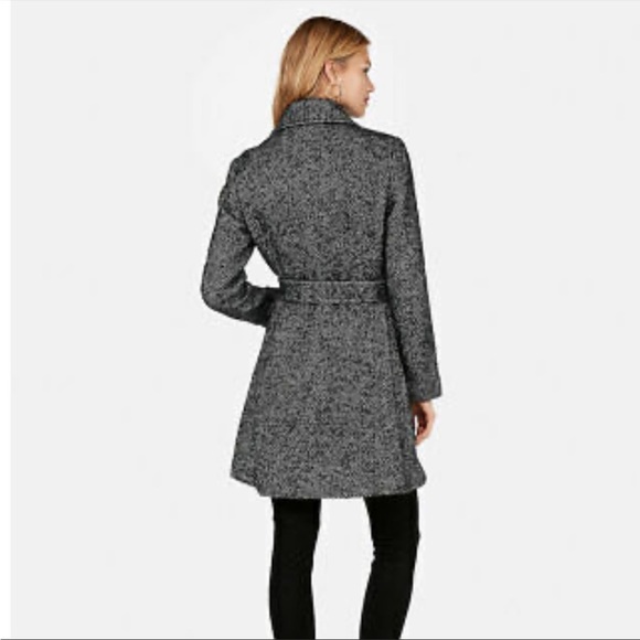 Express Belted Wool-Blend Coat - Picture 3 of 6